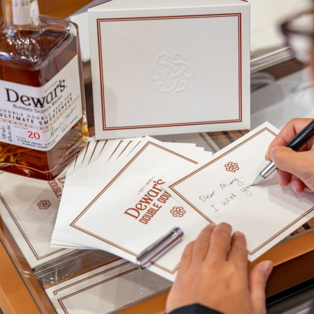 Dewars postcards